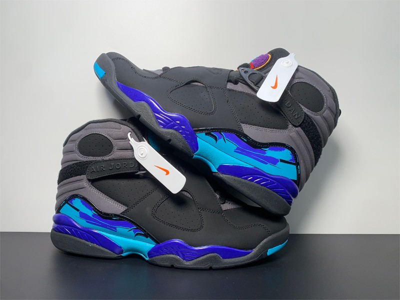 Air Jordan 8 Aqua Men's Sneakers Classic Design